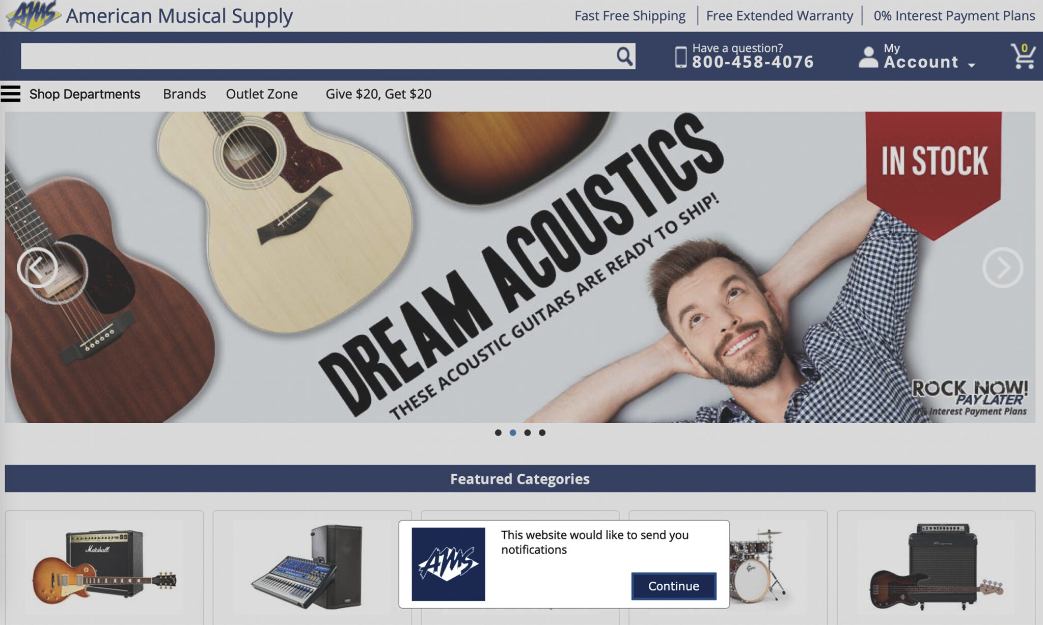 AmericanMusical.com: Early eCommerce Content Management