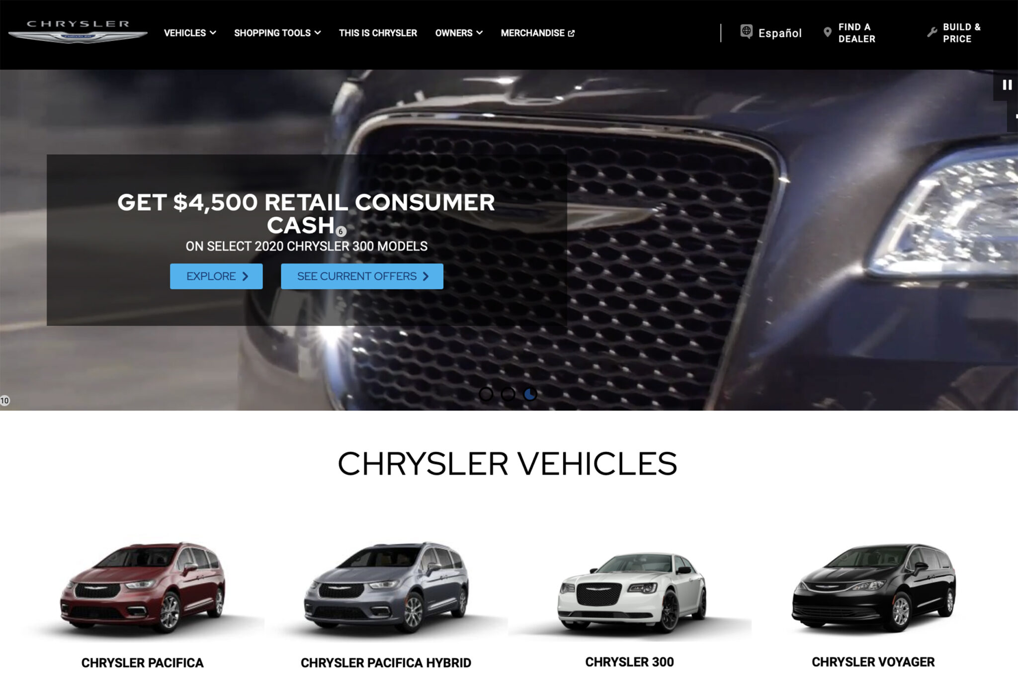 Chrysler.com: Website Redesign Project Manager